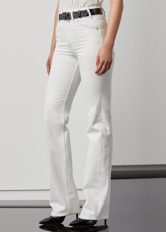 Ralph Lauren naised kaida lõdvestunud bootcut teksa PR0V9327 pärl valge