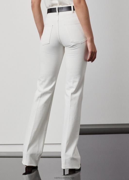 Ralph Lauren naised kaida lõdvestunud bootcut teksa PR0V9327 pärl valge