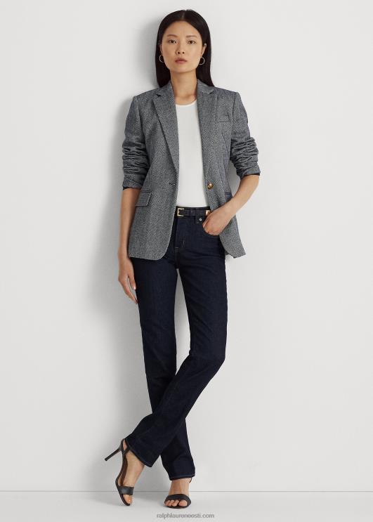 Ralph Lauren naised keskmise kõrgusega sirge teksapüks PR0V4257 tume loputuspesu denim