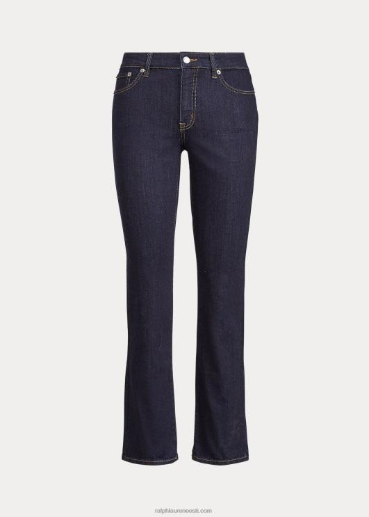 Ralph Lauren naised keskmise kõrgusega sirge teksapüks PR0V4257 tume loputuspesu denim