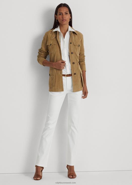 Ralph Lauren naised keskmise kõrgusega sirge teksapüks PR0V4263 valge