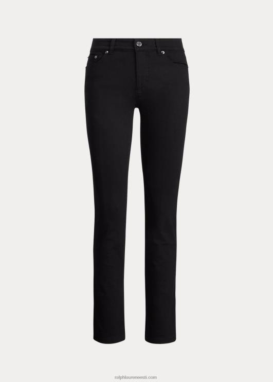 Ralph Lauren naised keskmise kõrgusega sirge teksapüks PR0V4264 must