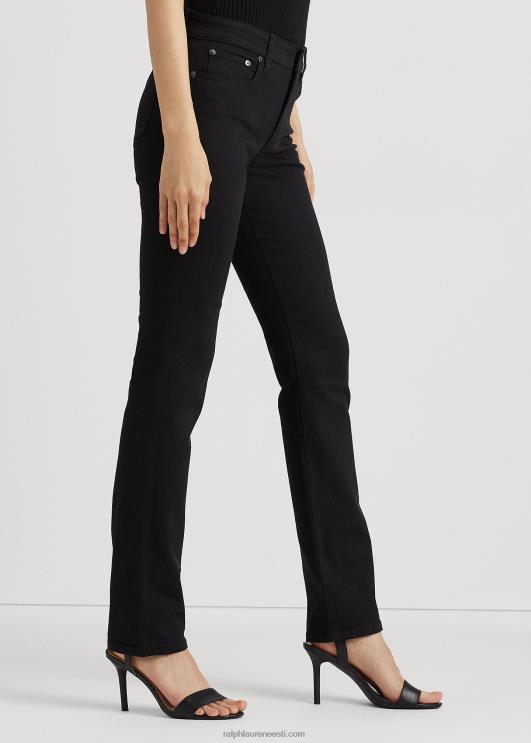 Ralph Lauren naised keskmise kõrgusega sirge teksapüks PR0V4264 must