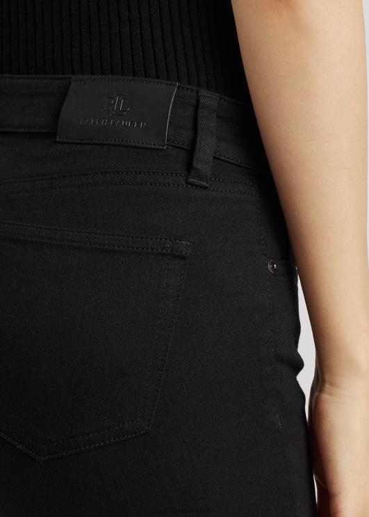 Ralph Lauren naised keskmise kõrgusega sirge teksapüks PR0V4264 must