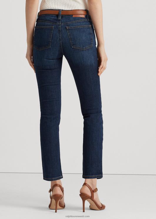 Ralph Lauren naised keskmise kõrgusega sirge teksapüks PR0V4487 sügav kuninglik