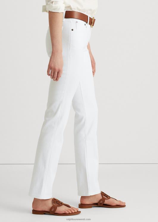 Ralph Lauren naised keskmise kõrgusega sirge teksapüks PR0V4488 valge