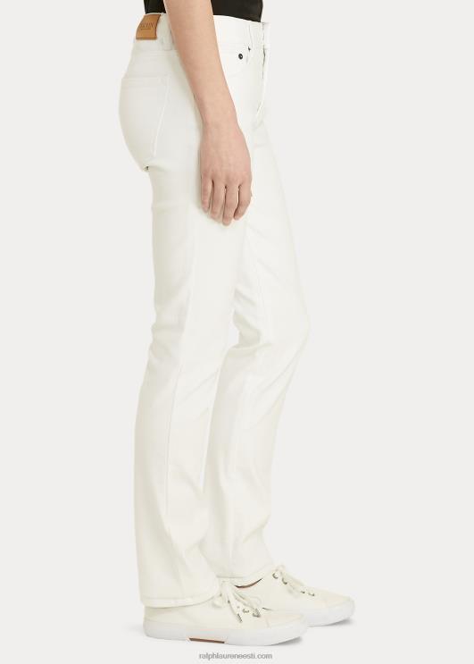 Ralph Lauren naised keskmise kõrgusega sirge teksapüks PR0V4488 valge