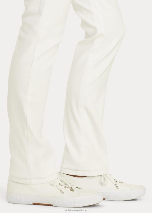 Ralph Lauren naised keskmise kõrgusega sirge teksapüks PR0V4488 valge