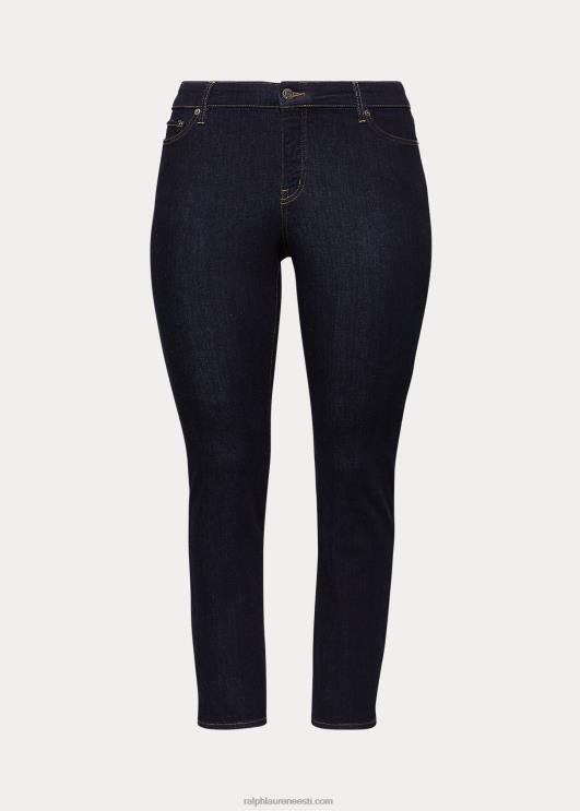 Ralph Lauren naised keskmise kõrgusega sirge teksapüks PR0V9595 tume loputuspesu