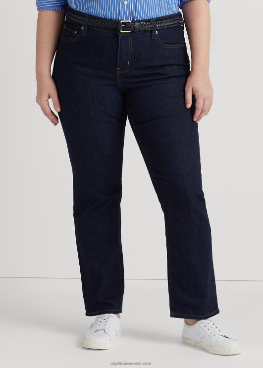 Ralph Lauren naised keskmise kõrgusega sirge teksapüks PR0V9595 tume loputuspesu