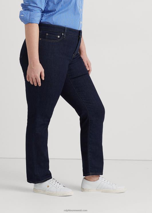 Ralph Lauren naised keskmise kõrgusega sirge teksapüks PR0V9595 tume loputuspesu