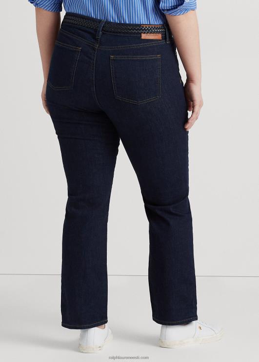 Ralph Lauren naised keskmise kõrgusega sirge teksapüks PR0V9595 tume loputuspesu