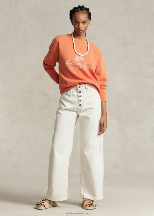 Ralph Lauren naised laia säärega kärbitud teksapüksid PR0V3084 alsefina pesu