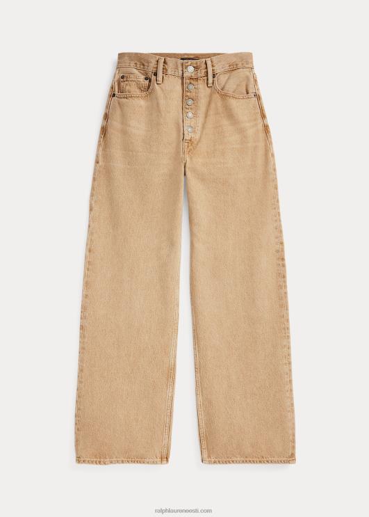 Ralph Lauren naised laia säärega kärbitud teksapüksid PR0V3168 solimar pesu