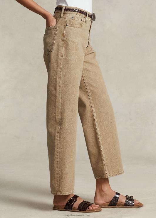 Ralph Lauren naised laia säärega kärbitud teksapüksid PR0V3168 solimar pesu