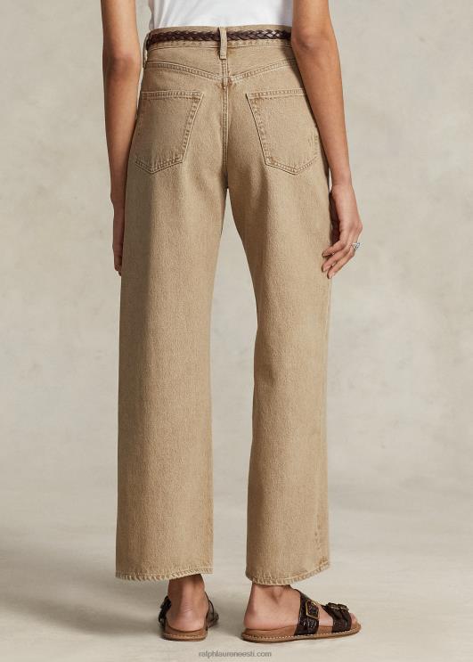 Ralph Lauren naised laia säärega kärbitud teksapüksid PR0V3168 solimar pesu