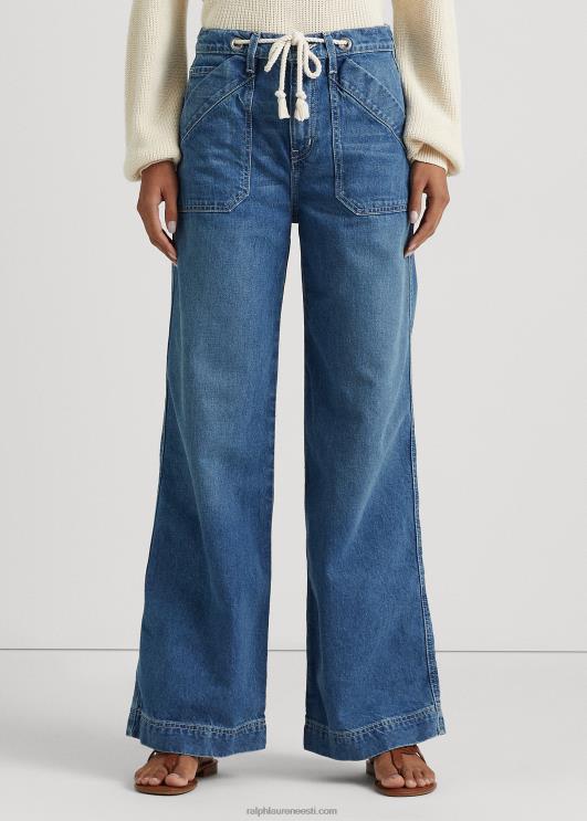 Ralph Lauren naised laia säärega teksad PR0V9548 karjamaa pesu