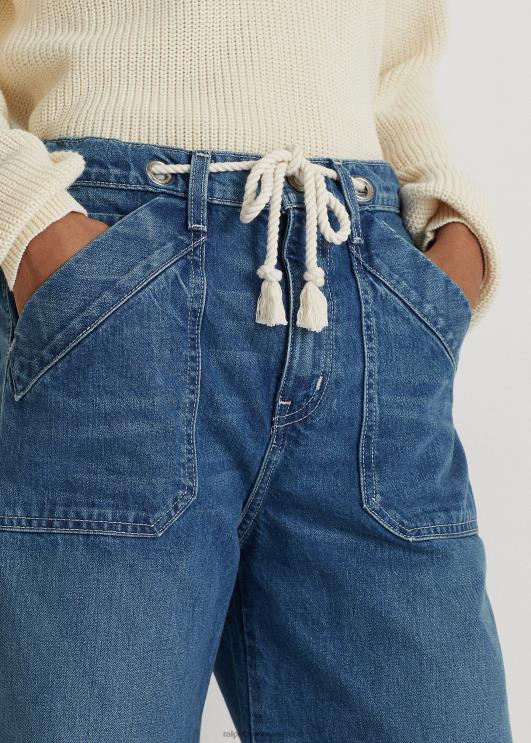 Ralph Lauren naised laia säärega teksad PR0V9548 karjamaa pesu