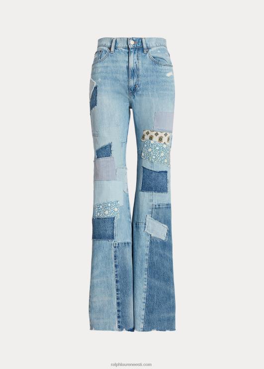 Ralph Lauren naised lapiline puuvillane flare teksa PR0V3090 del valle pesu