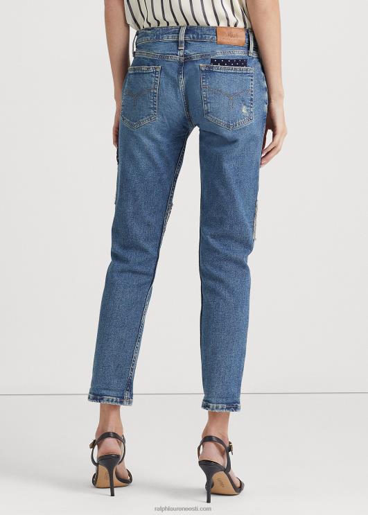 Ralph Lauren naised lapitehnikaga pingevaba kitsenev pahkluuteksa PR0V4023 toonitud safiirpesu