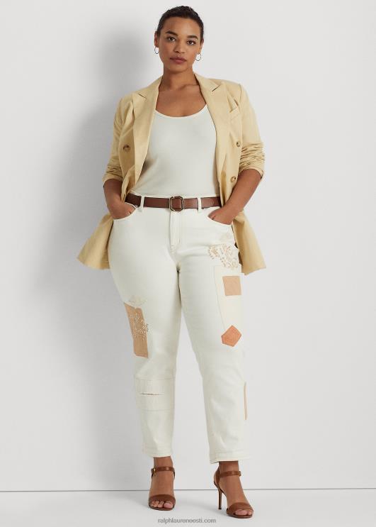 Ralph Lauren naised lapitehnikaga pingevaba kitsenev pahkluuteksa PR0V4773 kreemipesu