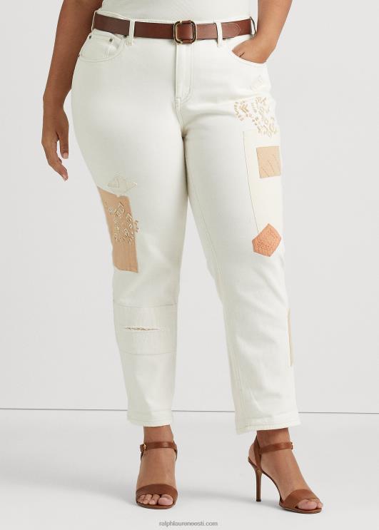 Ralph Lauren naised lapitehnikaga pingevaba kitsenev pahkluuteksa PR0V4773 kreemipesu