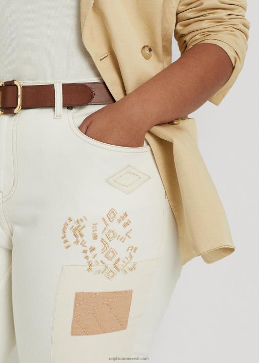 Ralph Lauren naised lapitehnikaga pingevaba kitsenev pahkluuteksa PR0V4773 kreemipesu