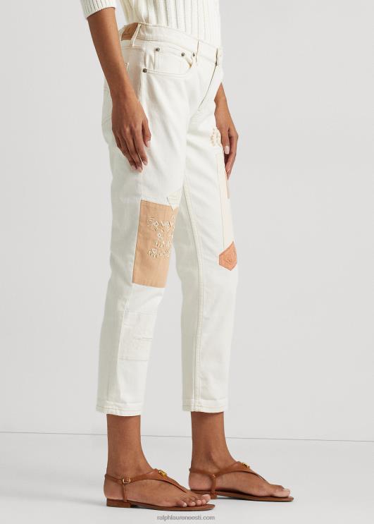 Ralph Lauren naised lapitehnikaga pingevaba kitsenev pahkluuteksa PR0V4867 kreemipesu