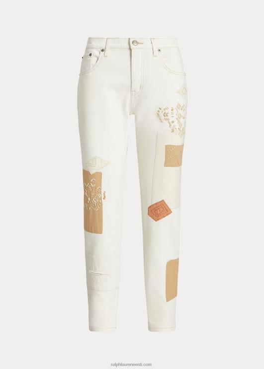 Ralph Lauren naised lapitehnikaga pingevaba kitsenev pahkluuteksa PR0V9512 kreemipesu