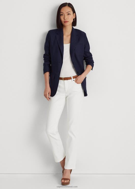 Ralph Lauren naised madala kõrgusega sirge kurviga teksa PR0V4266 valge