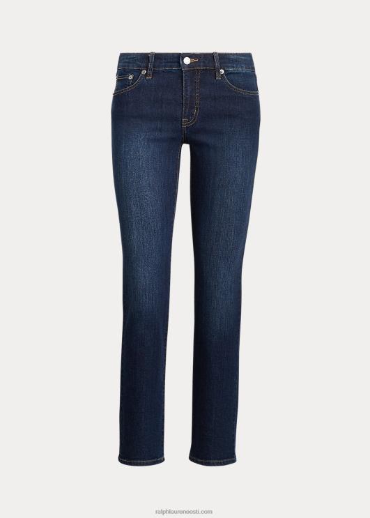 Ralph Lauren naised madala kõrgusega sirge kurviga teksa PR0V4273 sügav kuninglik pesu