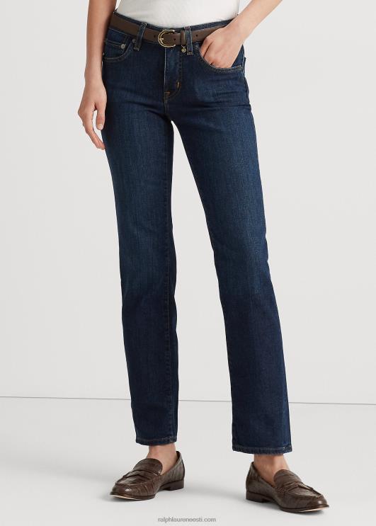 Ralph Lauren naised madala kõrgusega sirge kurviga teksa PR0V4273 sügav kuninglik pesu