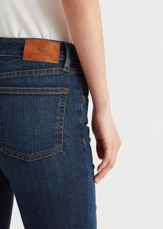 Ralph Lauren naised madala kõrgusega sirge kurviga teksa PR0V4273 sügav kuninglik pesu