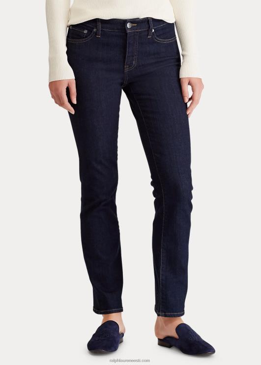 Ralph Lauren naised madala kõrgusega sirge kurviga teksa PR0V4276 tume loputus