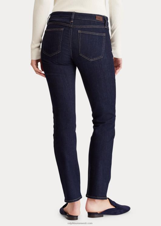 Ralph Lauren naised madala kõrgusega sirge kurviga teksa PR0V4276 tume loputus