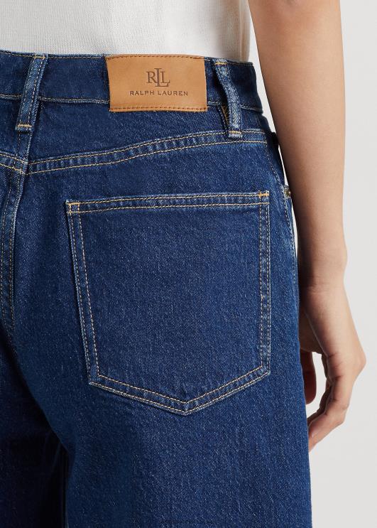 Ralph Lauren naised ombre kõrghoone laia säärega kärbitud teksa PR0V3837 ombre kanjoni pesu