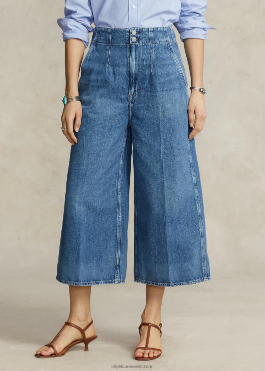 Ralph Lauren naised reguleeritava kõrgusega culotte teksad PR0V2989 vesia pesu