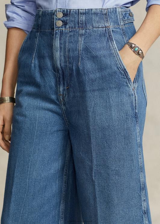 Ralph Lauren naised reguleeritava kõrgusega culotte teksad PR0V2989 vesia pesu