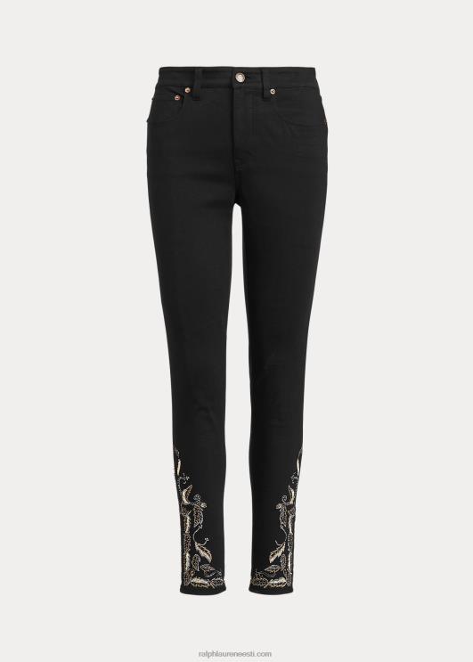 Ralph Lauren naised tikitud kõrghoone kitsad pahkluuteksad PR0V9590