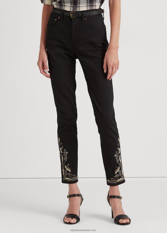 Ralph Lauren naised tikitud kõrghoone kitsad pahkluuteksad PR0V9590