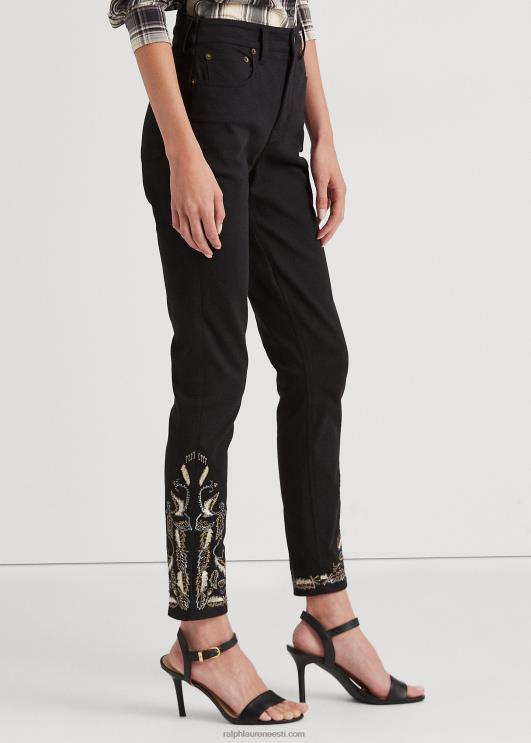 Ralph Lauren naised tikitud kõrghoone kitsad pahkluuteksad PR0V9590