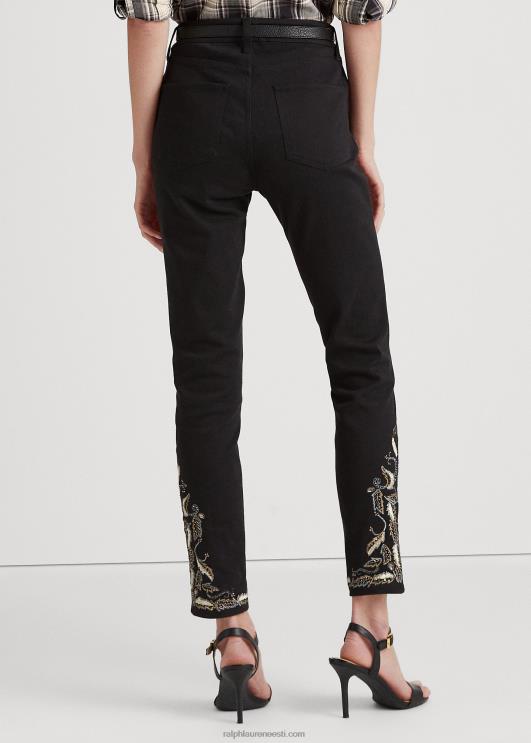 Ralph Lauren naised tikitud kõrghoone kitsad pahkluuteksad PR0V9590