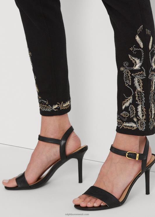 Ralph Lauren naised tikitud kõrghoone kitsad pahkluuteksad PR0V9590