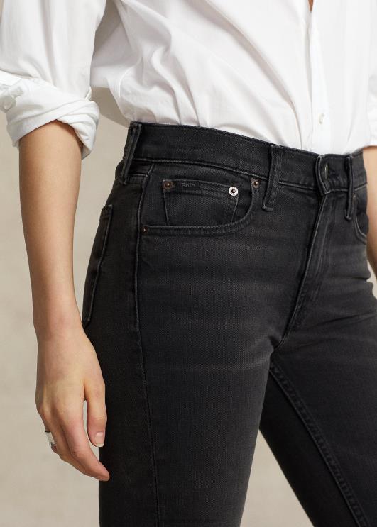 Ralph Lauren naised tompkinsi kitsad teksad PR0V4752 pestud mustaks