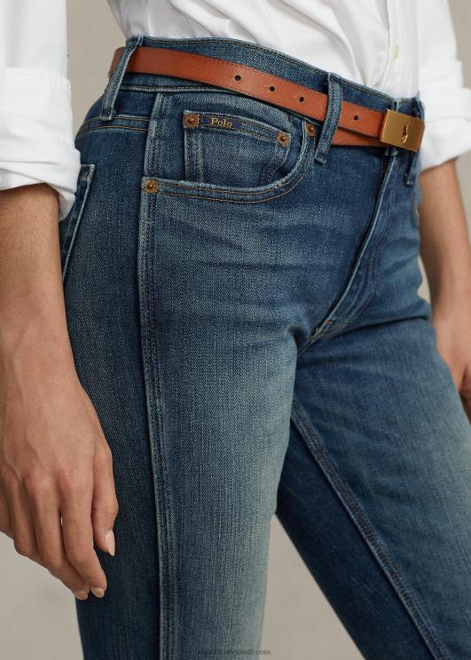 Ralph Lauren naised tompkinsi skinny crop teksad PR0V9490 tume indigo