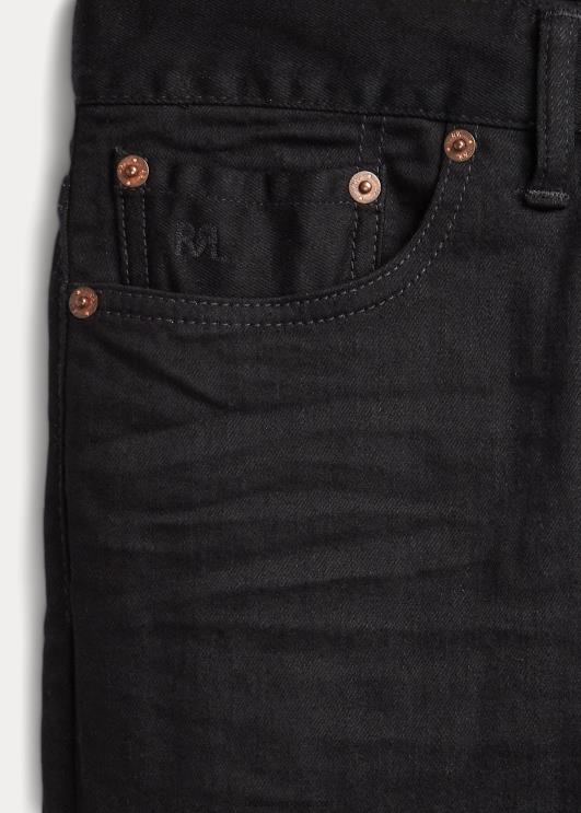 Ralph Lauren naised veniv kõrge skinny fit teksa PR0V9143 must pesu