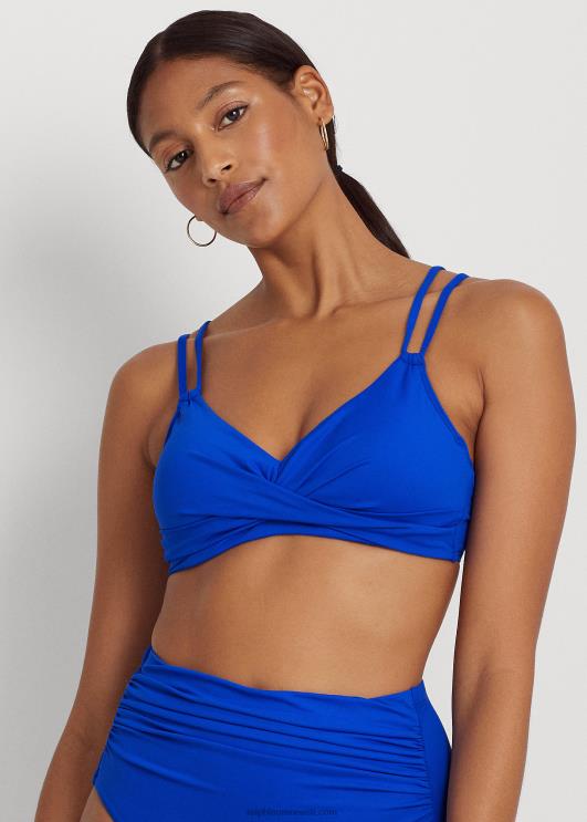 Ralph Lauren naised ees keeratav bikiinitops PR0V4145 sügavsinine