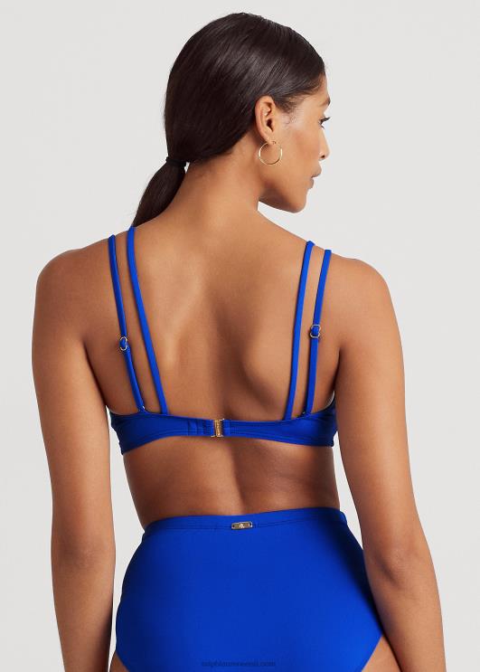 Ralph Lauren naised ees keeratav bikiinitops PR0V4145 sügavsinine