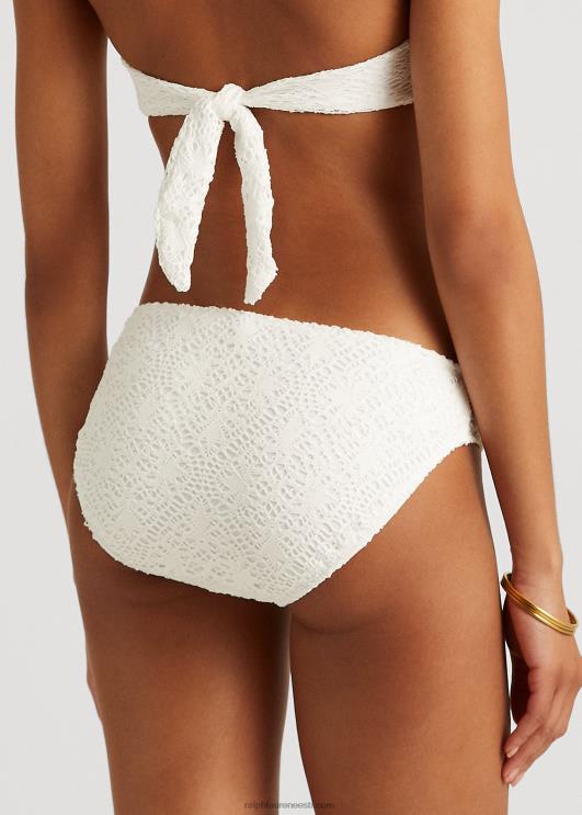 Ralph Lauren naised heegeldatud rõngas-esine hipsterpõhi PR0V9456 valge