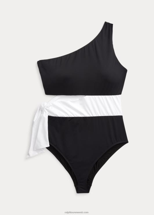 Ralph Lauren naised kahetooniline väljalõige ühes tükis PR0V4587 must